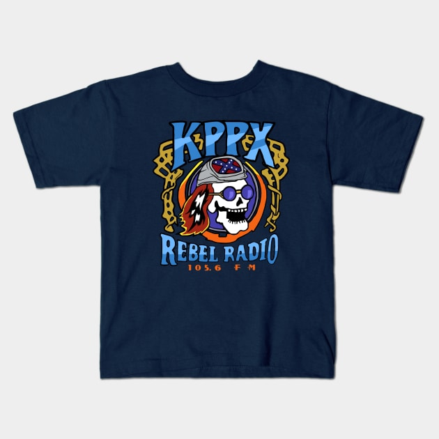 KPPX Rebel Radio Kids T-Shirt by alakard2020